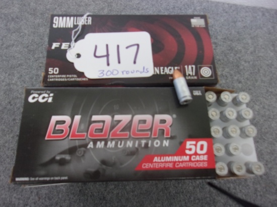 AMMO-(300) 9mm FMJ