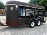 1993 CM 14'x5' Livestock Trailer  (Reg. & 130U)