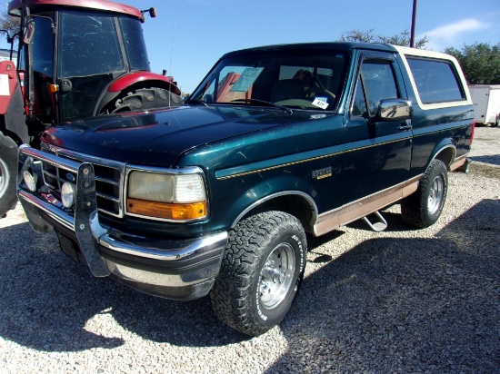 1994 Eddie Bauer Ford Bronco 4x4    (TITLE)  (KEY)