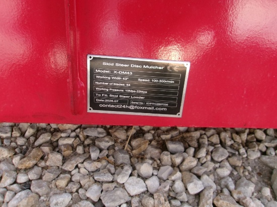 Skid Steer Mini Disc Mulcher