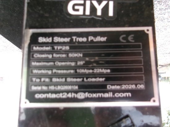 Skid Steer Tree Puller
