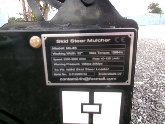 Mini Skid Steer Mulcher