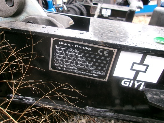 Mini Skid Steer Stump Grinder