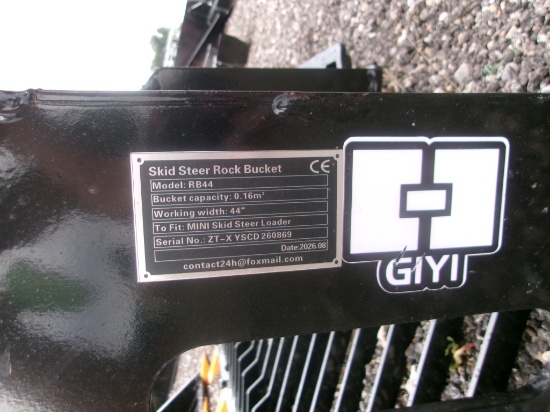 Mini Skid Steer Rock Bucket