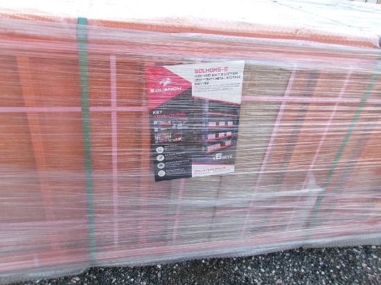 40' 6-Section HD Metal Storage Shelves
