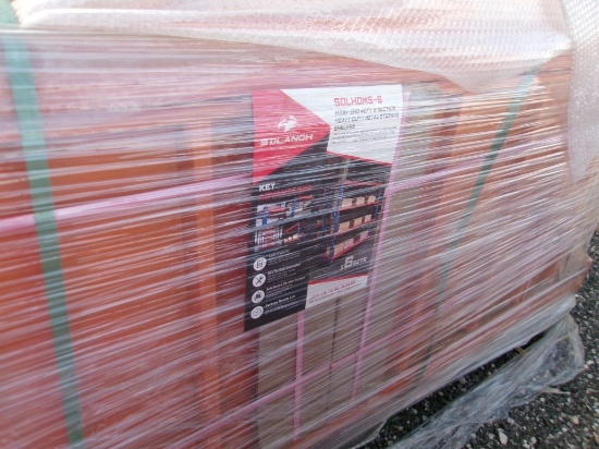 40' 6-Section HD Metal Storage Shelves
