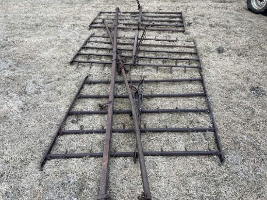 3 Section Spike Tooth Harrow With Brackets