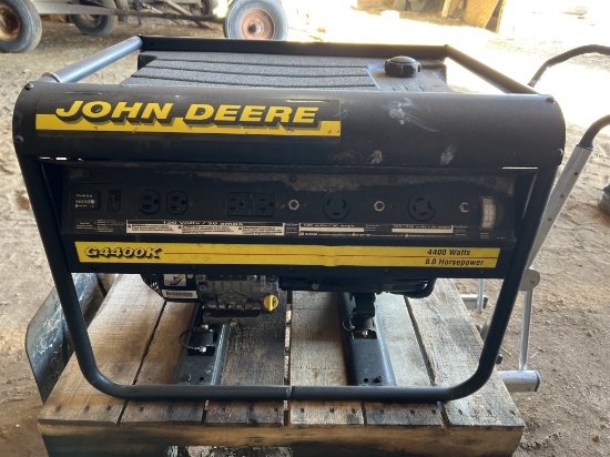 John Deere G4400k Gas Generator