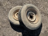(2) 8-Bolt Wheels W/ Firestones