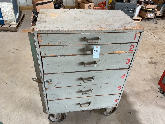 Wooden Tool Chest on Wheels