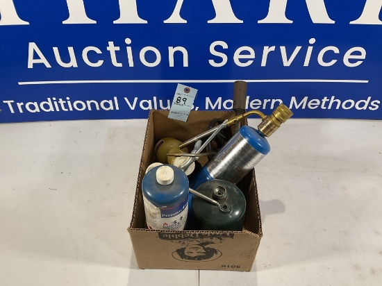 Butane Torch and Oil Cans