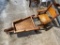 Toy size chair and wheelbarrow