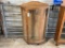 Oak Curved Glass China Cabinet