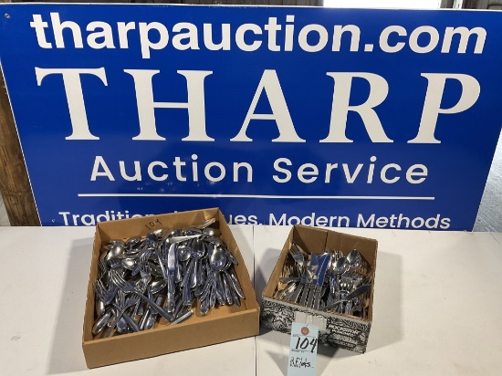 2 Flats of silverware