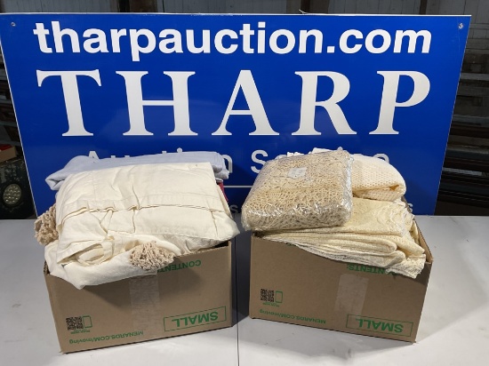 2 Boxes of table clothes