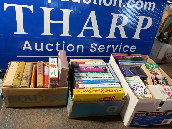 3 boxes of books