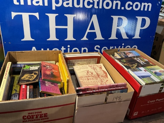 3 boxes of books