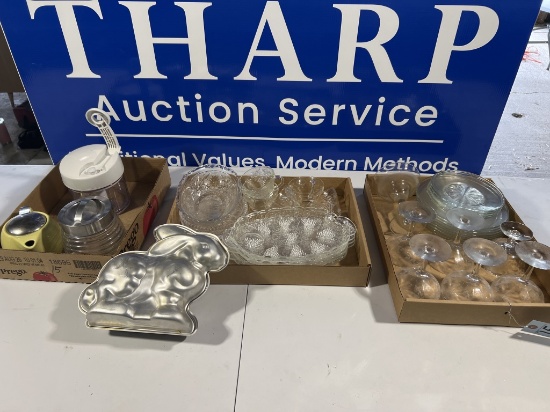 3 Flats of Misc Kitchen Supplies