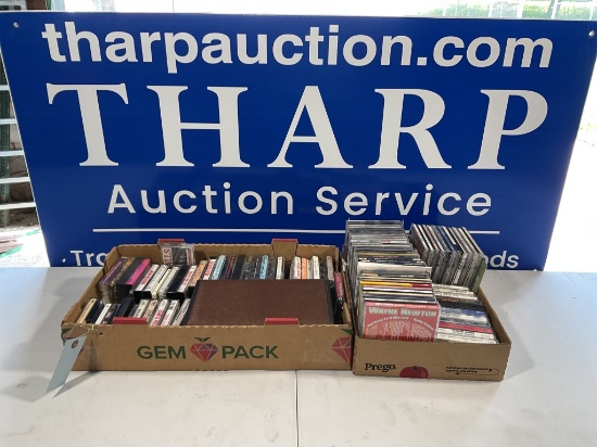 2 boxes of CDs and Cassettes