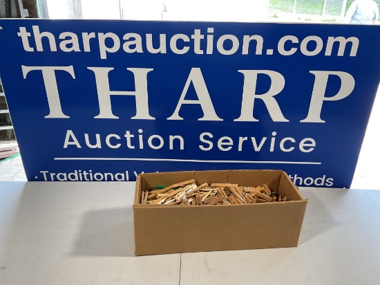 Large box of clothes pins