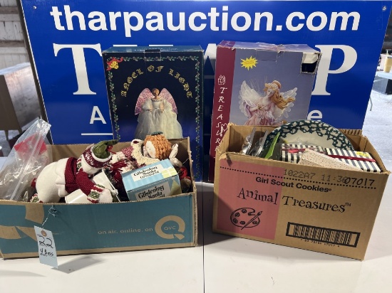 4 boxes of Misc Christmas Decorations