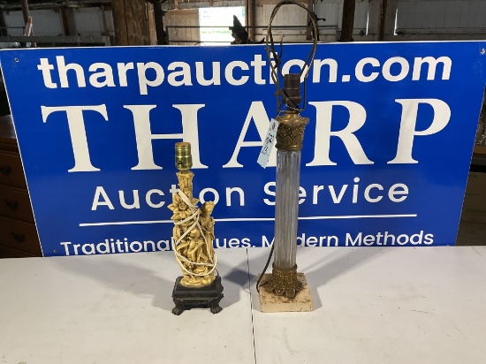 Two decorative lamps