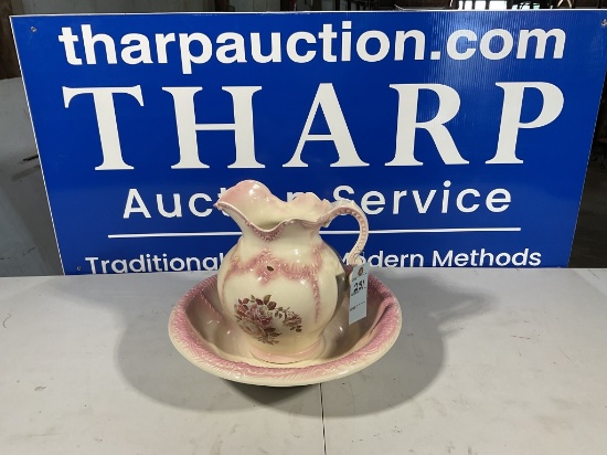Pink Decorative Vase and Bowl