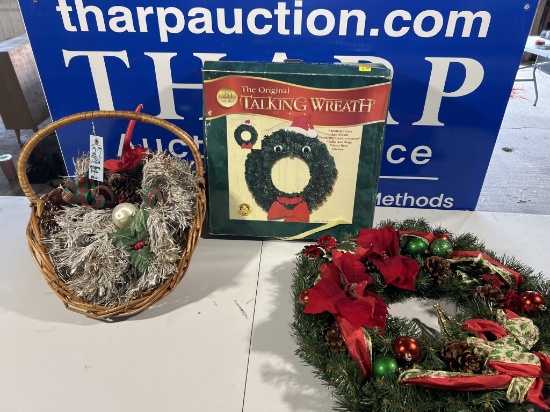 Christmas Wreath, Basket, Wrapping Paper, Misc