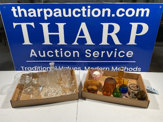 2 boxes of Misc Glassware