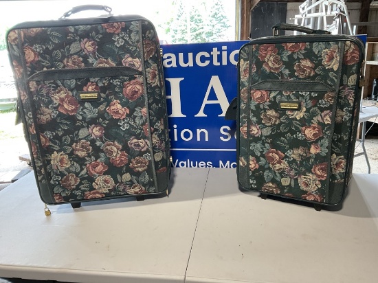 2 Verdi Floral Suitcases