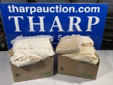 2 Boxes of table clothes