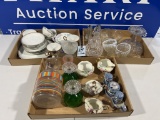 3 Flats of Misc Glassware