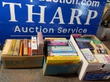 3 boxes of books