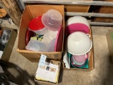2 boxes of Tupperware