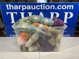 Tote of yarn