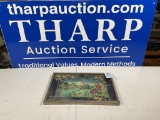 Cultural artwork with silver frame