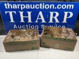 2 boxes of glassware