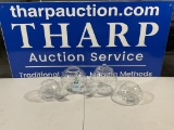 Set of 4 glass bowls