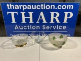 3 glass bowls