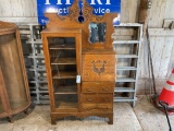 Oak Secretary Cabinet