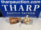 Cow cookie Jar & Pig Piggy Bank