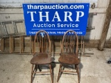 2 Oak Chairs