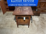 Oak Mission Style End Table