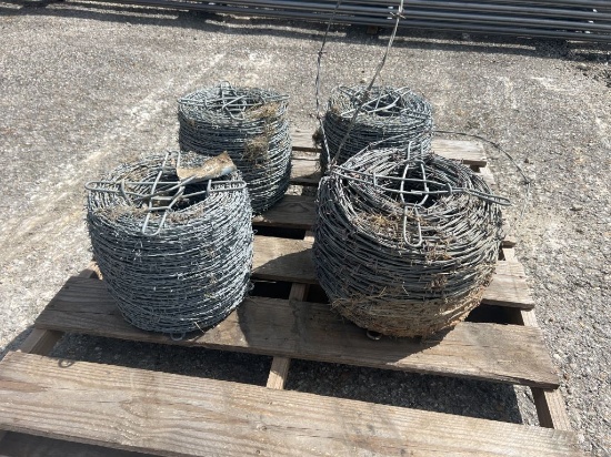4 rolls of Barbed Wire