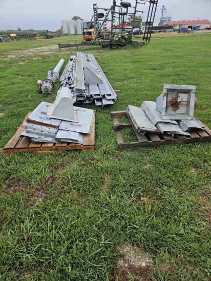 Grain bin floor, auger, motor, etc