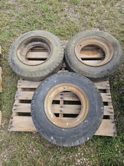 Trailer tires 7-14.5. x3