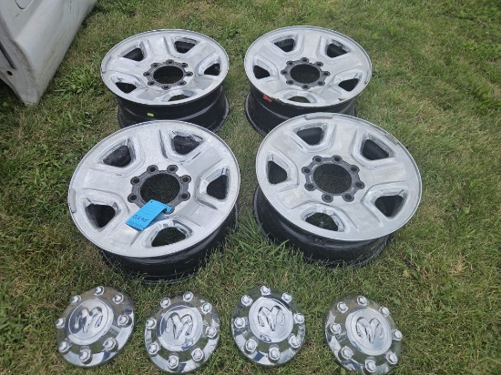 Dodge rims and caps off a 2016 2500 Ram
