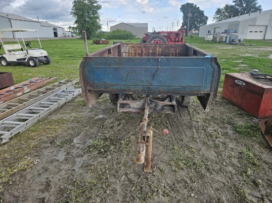 Pickup bed trailer shop built