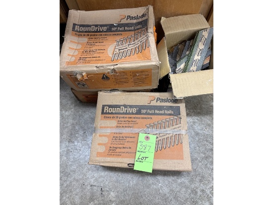 Paslode RoundDrive 30° Nails, Lot of Boxes