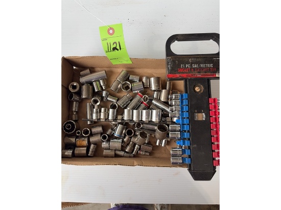 SAE and Metric Socket Set 21 Piece